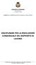 DISCIPLINARE PER LA RISOLUZIONE CONSENSUALE DEL RAPPORTO DI LAVORO