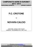 F.C. CROTONE NOVARA CALCIO