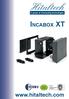 Hitaltech. Incabox XT.  A group of connecting technologies. RoHS 2002/95/EC