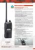 IC-F3032S/IC-F4032S. Ricetrasmettitori portatili VHF-UHF