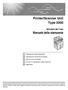 Printer/Scanner Unit Type Manuale della stampante. Istruzioni per l uso