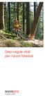 Dieci regole vitali per i lavori forestali
