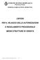 CRITERI PER IL RILASCIO DELLE AUTORIZZAZIONI E REGOLAMENTO PROCEDURALE MEDIE STRUTTURE DI VENDITA