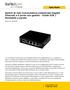 Switch di rete Commutatore Industriale Gigabit Ethernet a 5 porte non gestito - Guide DIN / Montabile a parete
