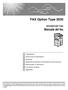 FAX Option Type Manuale del fax. Istruzioni per l uso