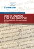 DIRITTO CANONICO E CULTURE GIURIDICHE