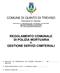 COMUNE DI QUINTO DI TREVISO REGOLAMENTO COMUNALE DI POLIZIA MORTUARIA E GESTIONE SERVIZI CIMITERIALI