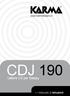 CDJ 190 Lettore CD per Deejay >> Manuale di istruzioni