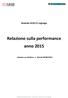 Relazione sulla performance anno 2015