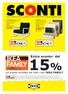15% Extra sconto* del 89, 99. sul prezzo scontato per tutti i soci IKEA FAMILY
