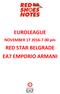 EUROLEAGUE. NOVEMBER pm RED STAR BELGRADE EA7 EMPORIO ARMANI