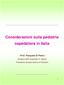 Considerazioni sulla pediatria ospedaliera in Italia - Prof. Pasquale Di Pietro -
