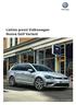 Listino prezzi Volkswagen Nuova Golf Variant