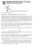 Corso di Laurea in CHIMICA (L.T.) Esercitazione n. 1 - Struttura delle molecole e modo di scrivere le formule