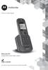 Telefono Cordless Digitale. Motorola D10. Modelli: D1001, D1002, D1003 e D1004. Avvertenza: Usare esclusivamente batterie ricaricabili.
