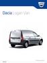 Dacia Logan Van. Think big, pay little