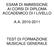 ESAMI DI AMMISSIONE AI CORSI DI DIPLOMA ACCADEMICO DI I LIVELLO A.A TEST DI FORMAZIONE MUSICALE GENERALE