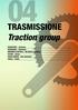 TRASMISSIONE Traction group. Catene Chains
