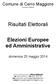 Risultati Elettorali. Elezioni Europee ed Amministrative