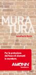 MURA TURA. Amotherm Brick. Per la protezione dal fuoco di elementi in muratura.