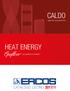 RADIATORI E SCALDASALVIETTE CALDO HEAT ENERGY RISCALDAMENTO A PAVIMENTO CATALOGO LISTINO 2017/1