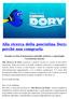 Alla ricerca della pesciolina Dory: perchè non comprarla