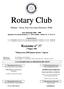 Rotary Club. Milano - Sesto San Giovanni Distretto Anno Rotariano