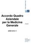 Accordo Quadro Aziendale per la Medicina Generale