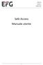 Safe Access. Versione 1.2. Manuale utente. Manuale utente