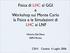 Fisica di LHC al GGI e Workshop sui Monte Carlo la Fisica e le Simulazioni di LHC ai LNF. Vittorio Del Duca INFN Torino