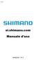 si.shimano.com Manuale d'uso