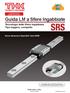 SRS. Guida LM a Sfere Ingabbiate. Tecnologia delle Sfere Ingabbiate Tipo leggero, compatto. Nuove dimensioni disponibili: Serie SRS5