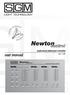Newton control. user manual. control. professional followspot controller rel Newton. colour. strobe iris dimmer