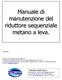 Manuale di manutenzione del riduttore sequenziale metano a leva.