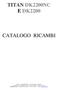 TITAN DK2200NC E DK2200 CATALOGO RICAMBI