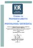 CORSO DI PERFEZIONAMENTO IN PSICOLOGIA GIURIDICA