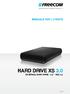 MANUALE PER L'UTENTE HARD DRIVE XS 3.0 EXTERNAL HARD DRIVE / 3.5 / USB 3.0. Rev. 942