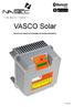 VASCO Solar. Inverter per sistemi di pompaggio ad energia fotovoltaica ITALIANO