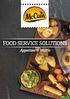 FOOD SERVICE SOLUTIONS. Appetizer & Waffle