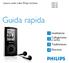 Lettore audio video Philips GoGear SA5115 SA5125 SA5145. Guida rapida. Installazione Collegamento e carica Trasferimento Divertirsi