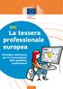 La tessera professionale europea