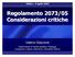 Regolamento 2073/05 Considerazioni critiche