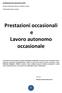 Prestazioni occasionali e Lavoro autonomo occasionale