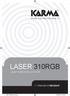 LASER 310RGB Laser multicolore con ILDA