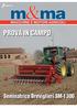 PROVA IN CAMPO. Seminatrice Breviglieri SM-I 300