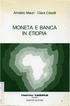 MONETA E BANCA IN ETIOPIA