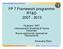 FP 7 Framework programme RT&D