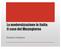La modernizzazione in Italia: Il caso del Mezzogiorno. Roberto Pedersini