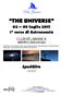 THE UNIVERSE luglio corso di Astronomia CLUB VELABIANCA NISPORTO ISOLA D ELBA