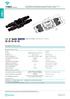 spina - presa plug - socket PLUG THB output SOCKET THB input PLUG THB output SOCKET THB input